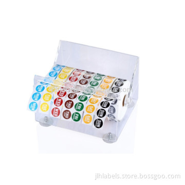 19*19mm*2000pcs Printing Date Label Stickers
